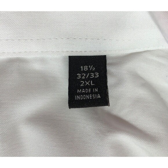 Lauren Ralph Lauren Men’s Regular Fit Performance Stretch White 2XL 18 1/2 32/33 - Picture 6 of 6